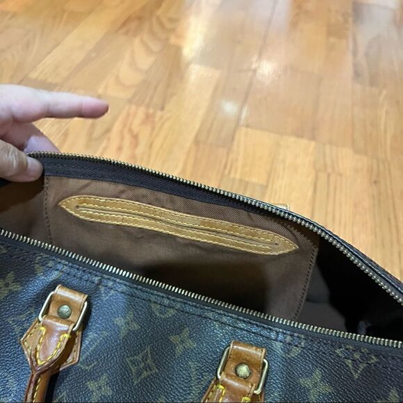 LOUIS VUITTON SPEEDY 35 classic monogram  vintage 91 *AUTHENTIC *Make an offer! - Picture 6 of 14